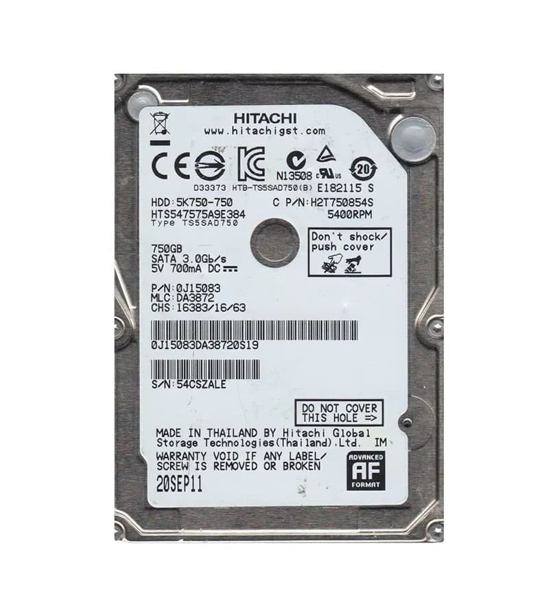 Hitachi 0J15083 750GB 3Gb/s SATA