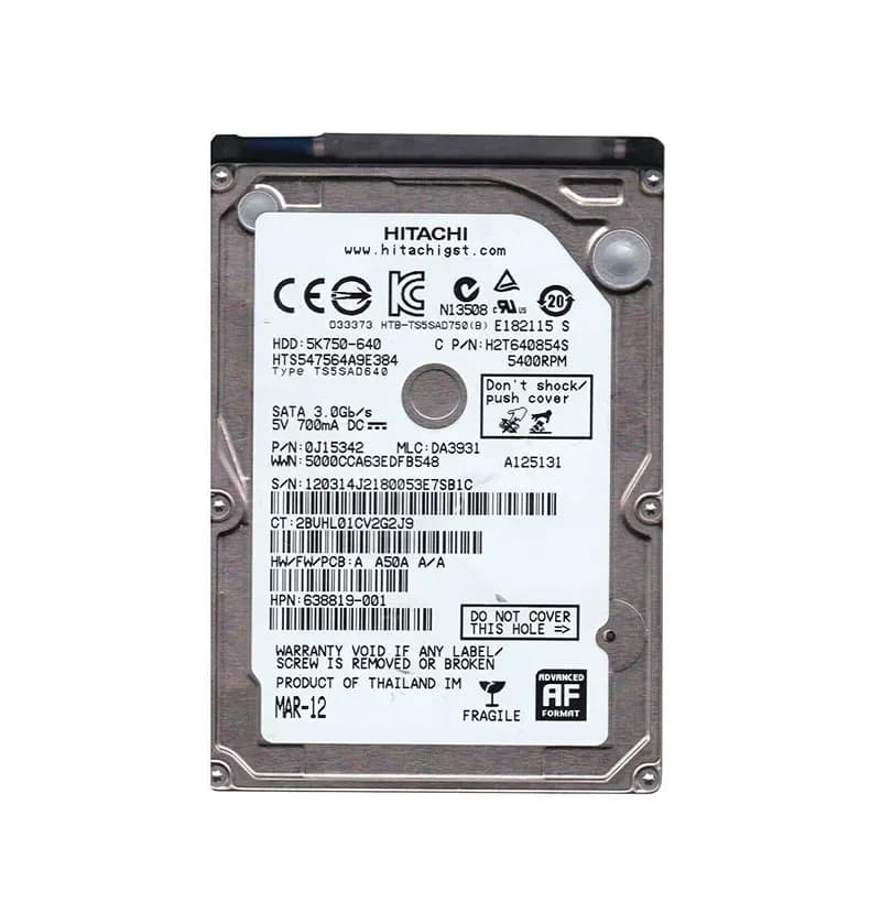 Hitachi 0J15342 640GB 3Gb/s SATA