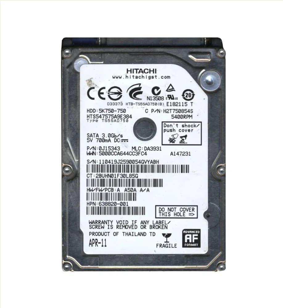Hitachi 0J15343 750GB 3Gb/s SATA