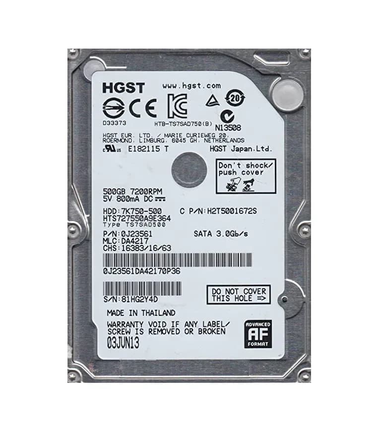 HGST 0J23561 500GB 3Gb/s SATA