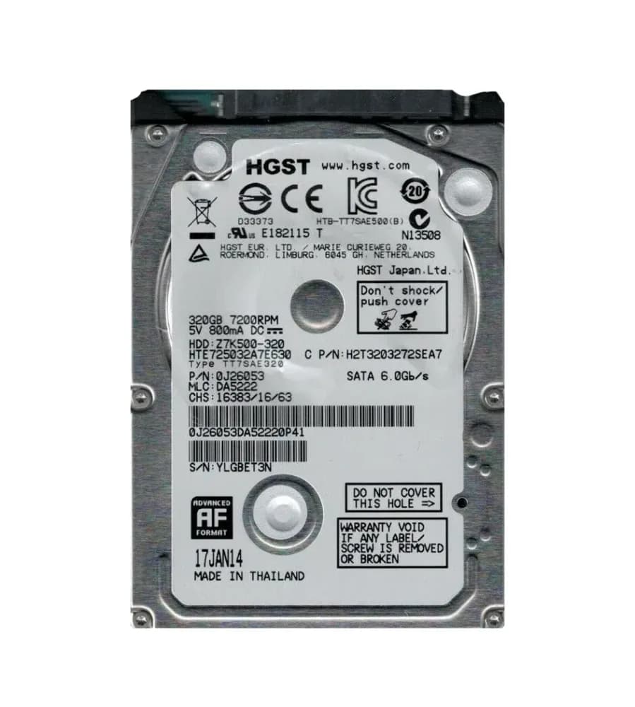 HGST 0J26053 320GB 6Gb/s SATA
