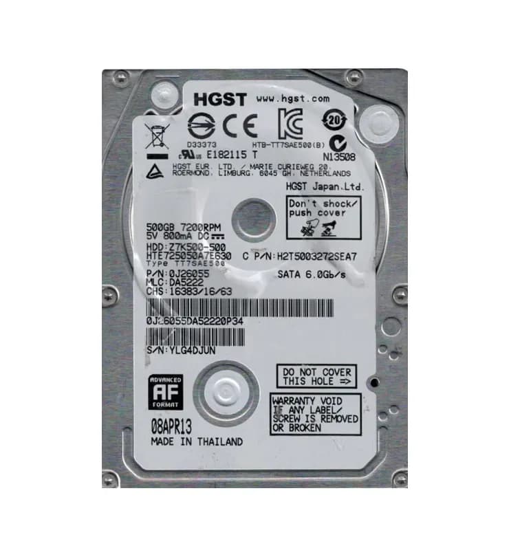 HGST 0J26055 500GB 6Gb/s SATA