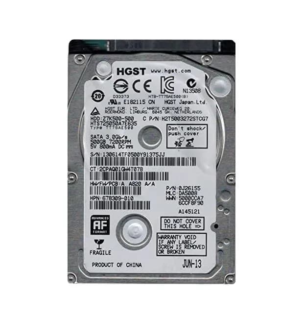 HGST 0J26155 500GB 6Gb/s SATA