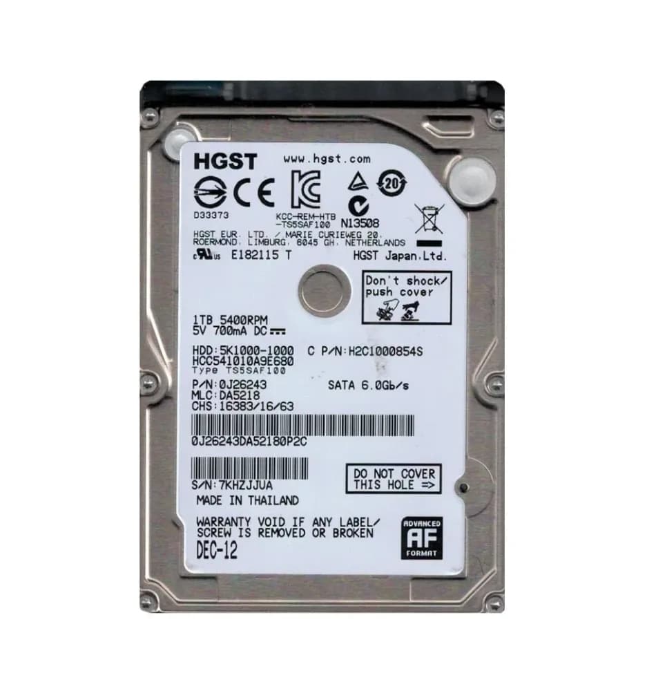 HGST 0J26243 1TB 6Gb/s SATA