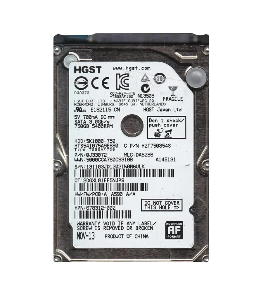 HGST 0J33072 750GB 6Gb/s SATA
