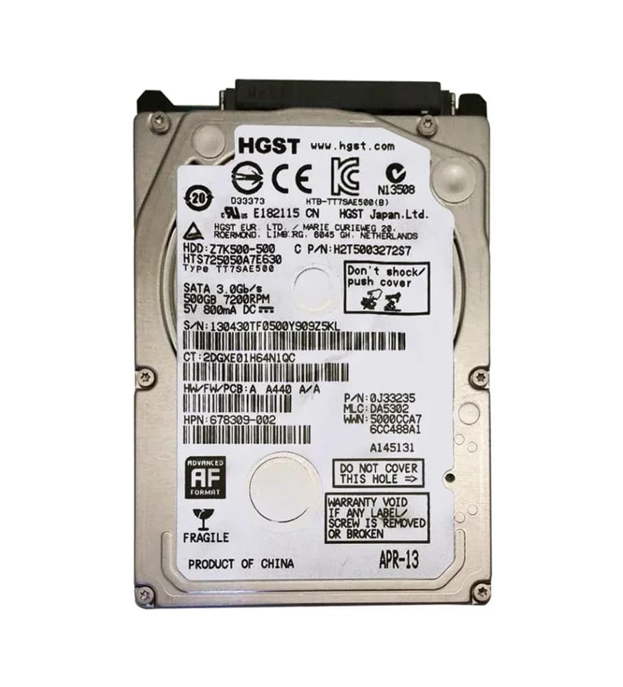HGST 0J33235 500GB 6Gb/s SATA