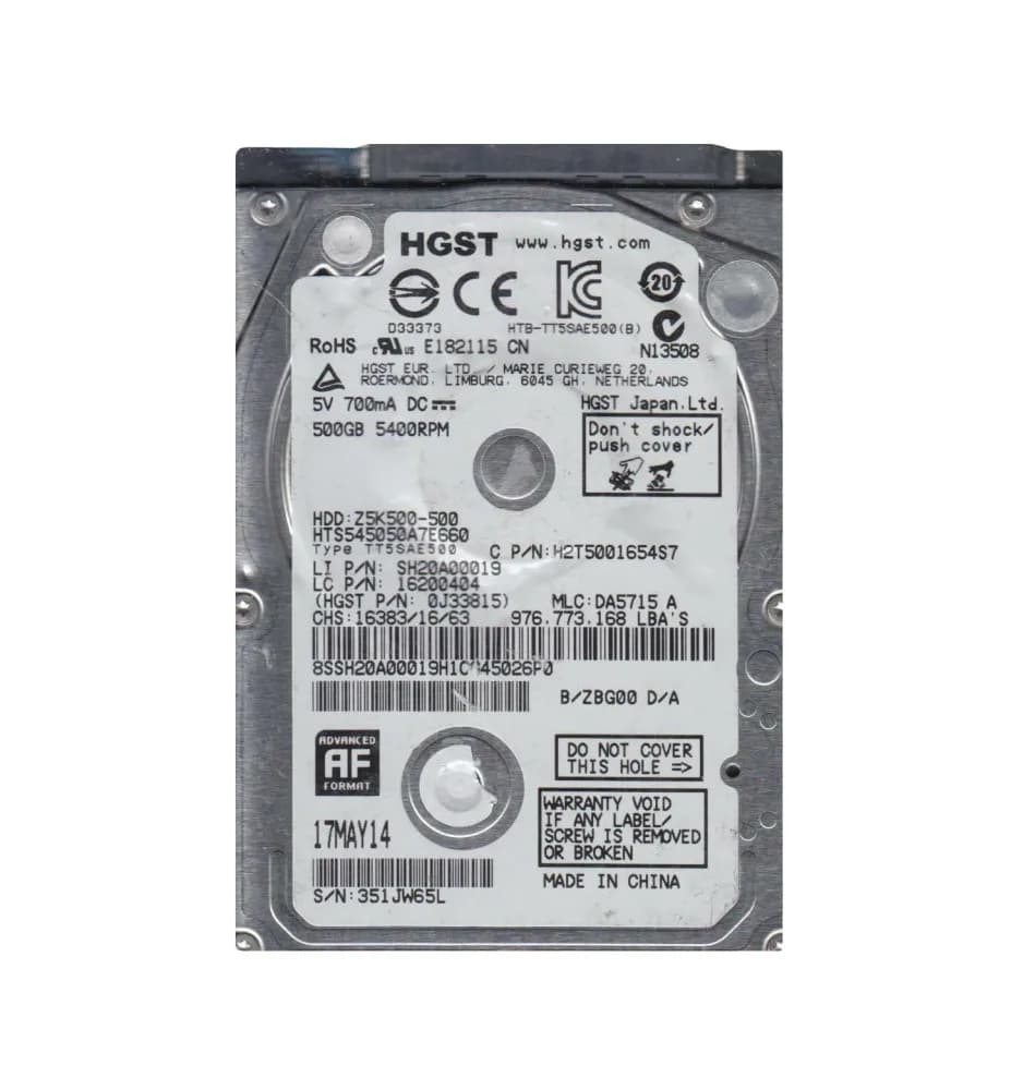 HGST 0J33815 500GB 6Gb/s SATA