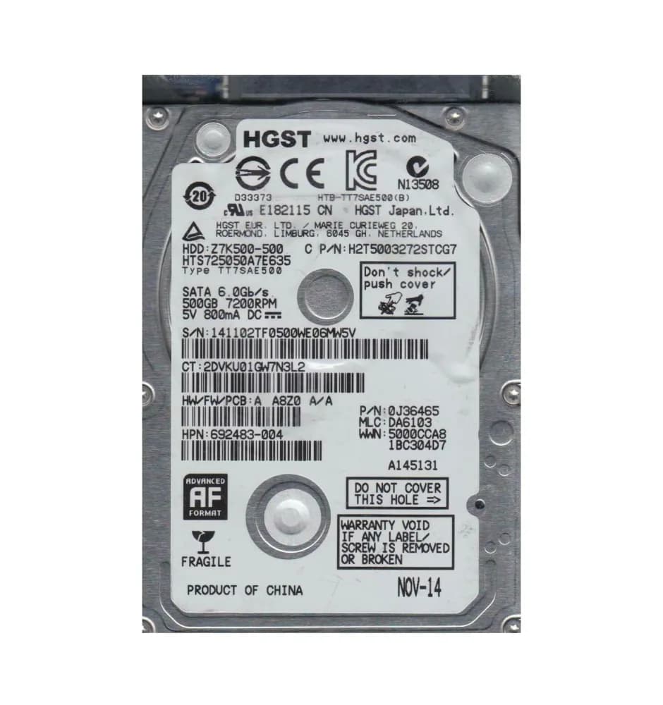 HGST 0J36465 500GB 6Gb/s SATA