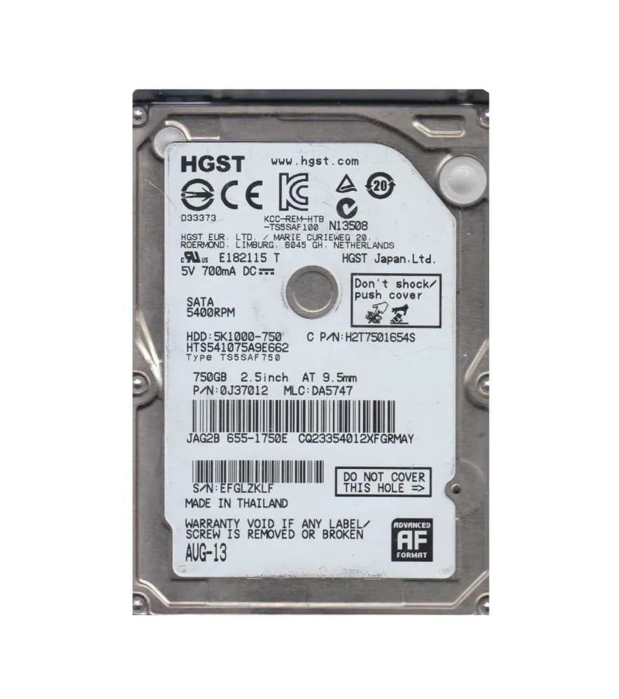 HGST 0J37012 750GB 6Gb/s SATA