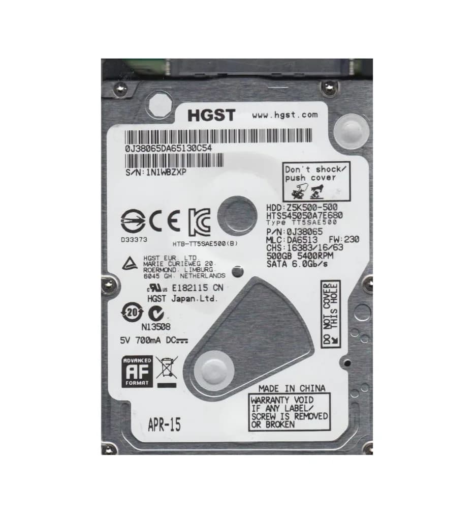 HGST 0J38065 500GB 6Gb/s SATA