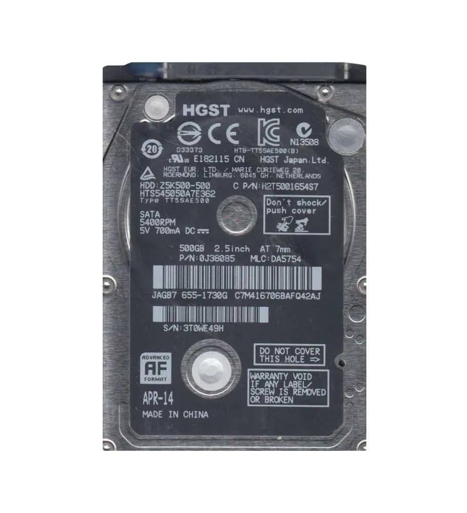 HGST 0J38085 500GB 6Gb/s SATA