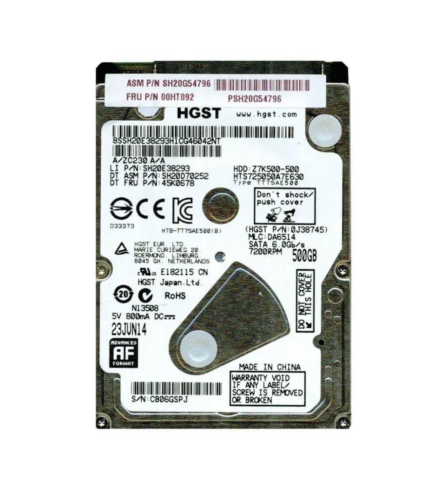 HGST 0J38745 500GB 6Gb/s SATA