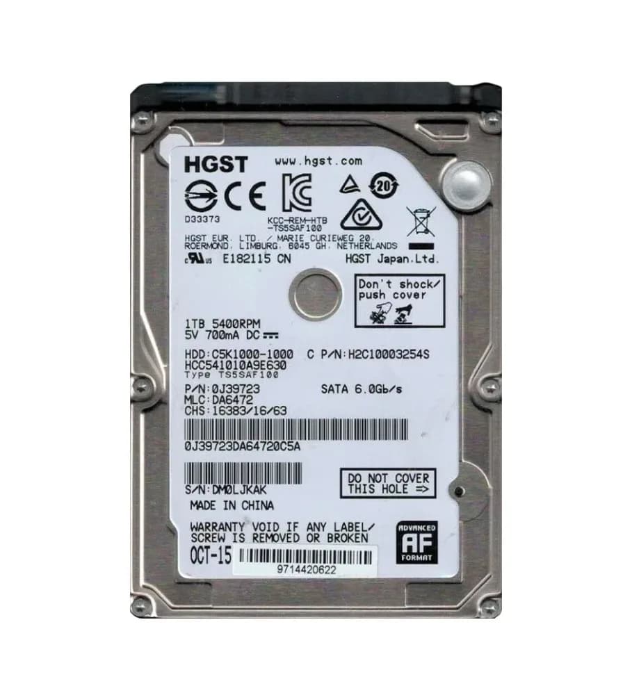 HGST 0J39723 1TB 6Gb/s SATA