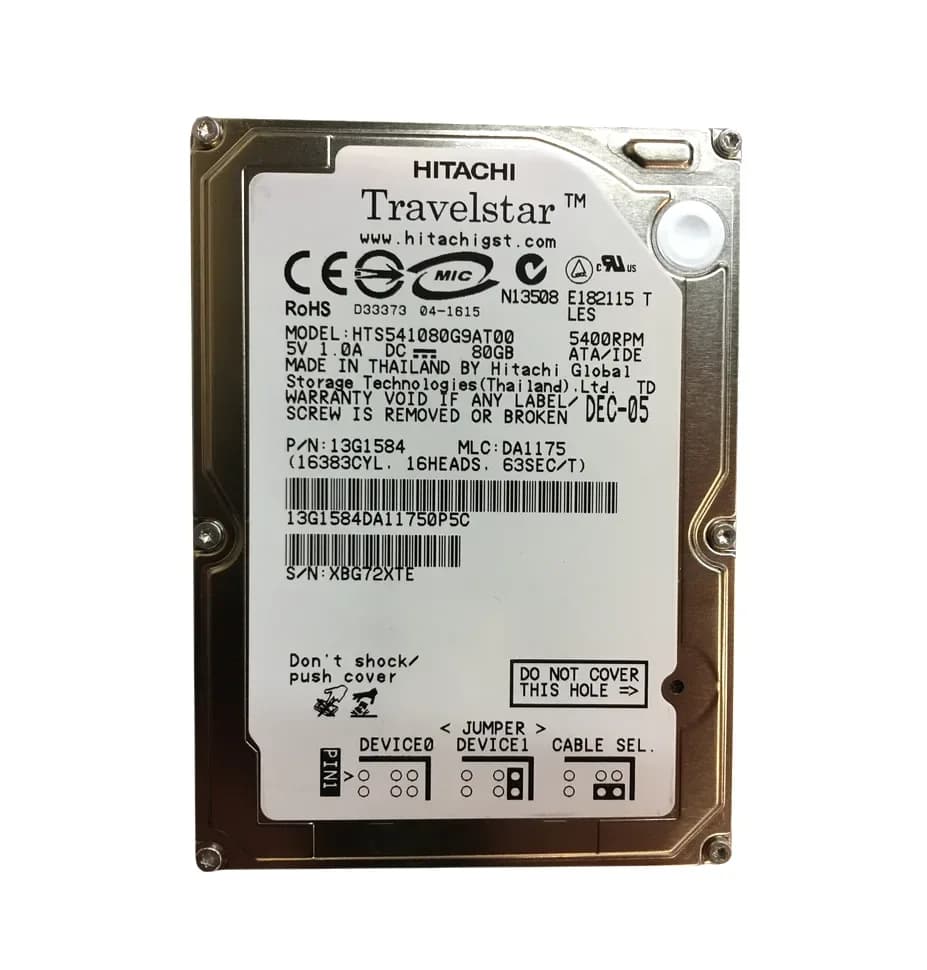 Hitachi 13G1584 80GB IDE Ultra ATA/100 (ATA-6)