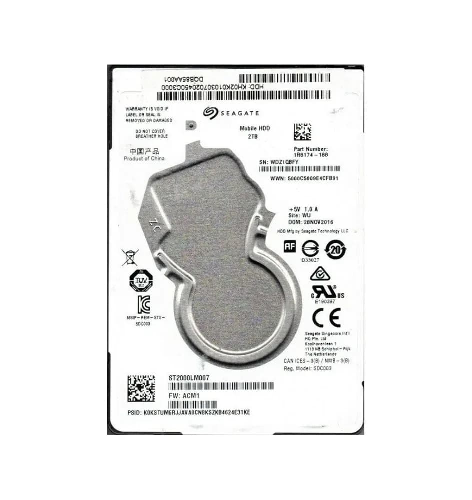 Seagate 1R8174-188 2TB 6Gb/s SATA