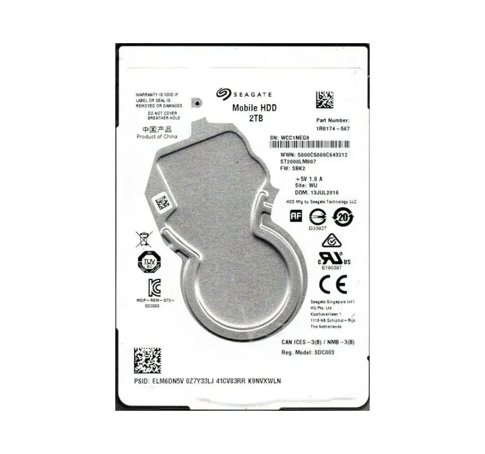 Seagate 1R8174-567 2TB 6Gb/s SATA