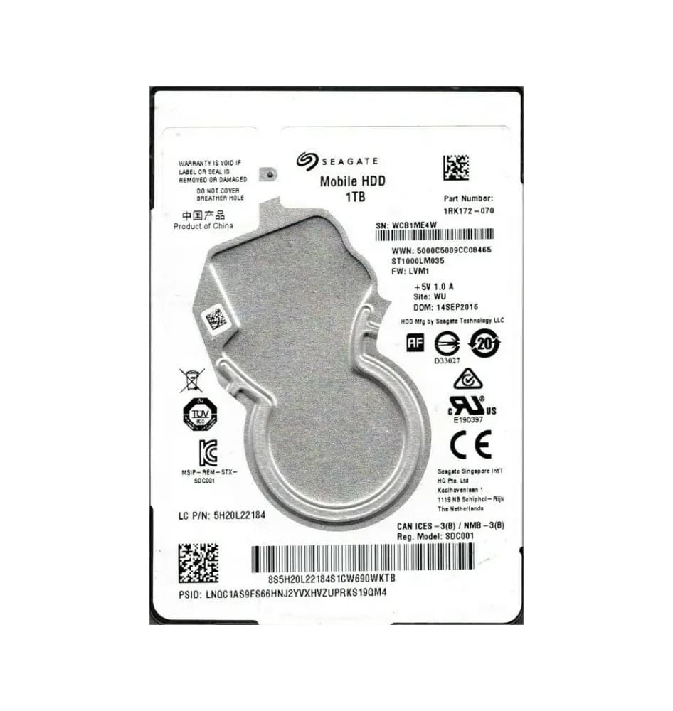 Seagate 1RK172-070 1TB 6Gb/s SATA