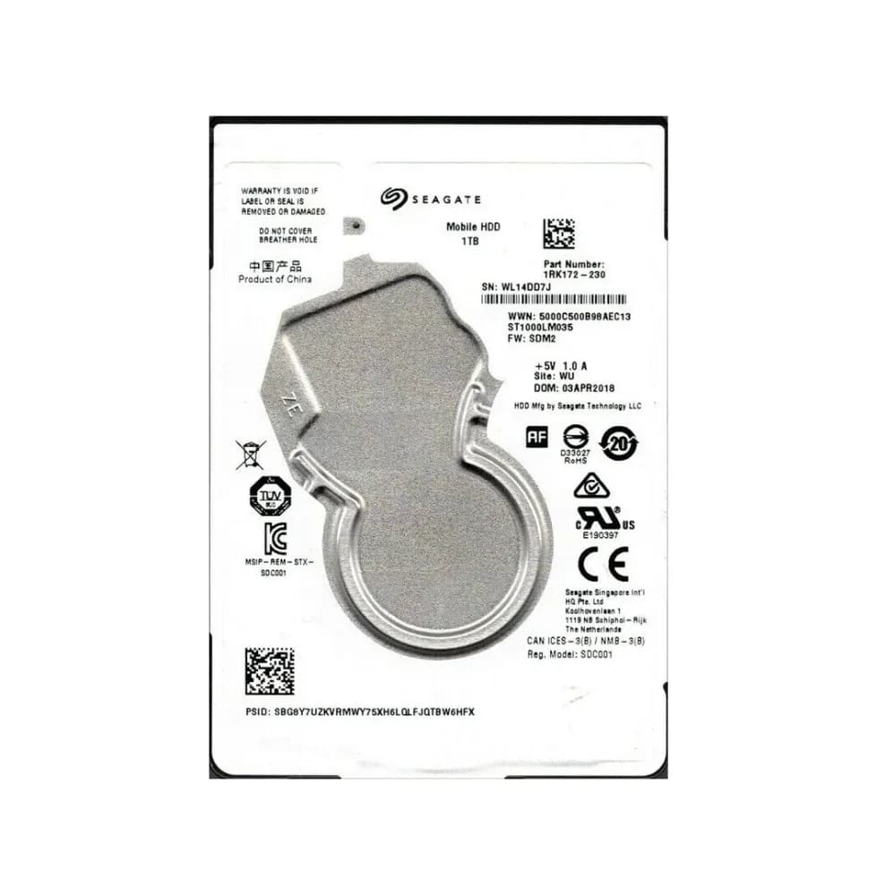 Seagate 1RK172-230 1TB 6Gb/s SATA