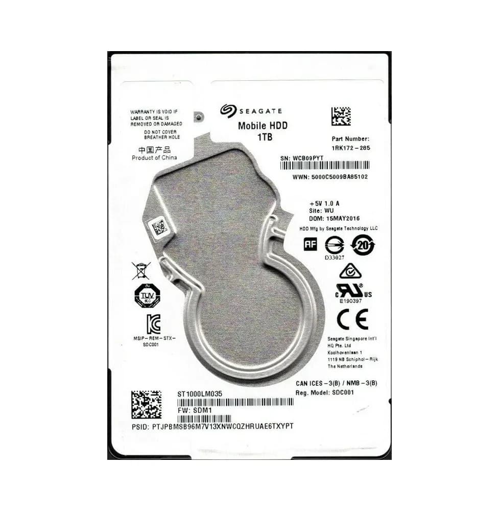 Seagate 1RK172-285 1TB 6Gb/s SATA