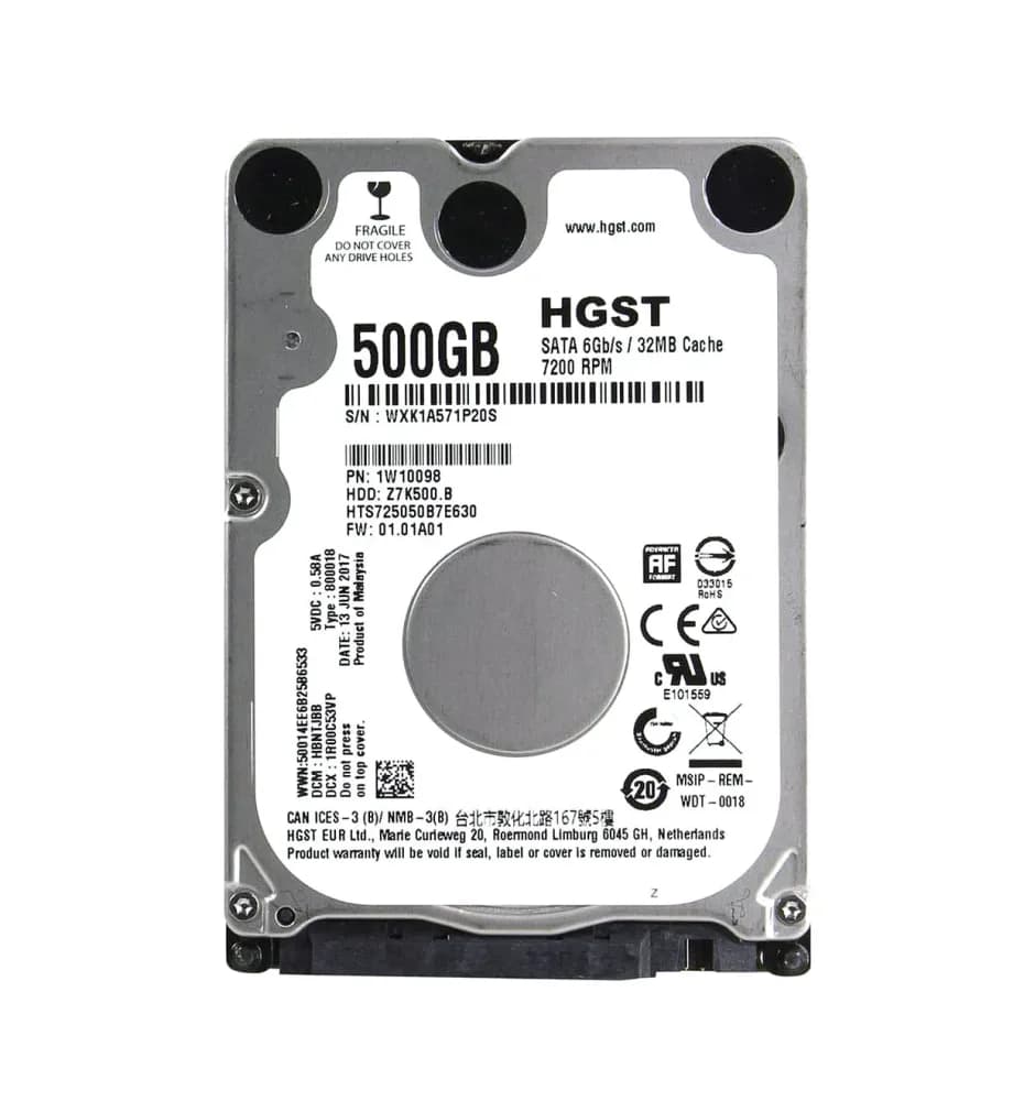 HGST 1W10098 500GB 6Gb/s SATA