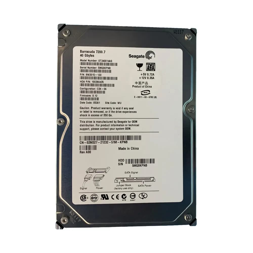 Dell 2M327 40GB 1.5Gb/s SATA