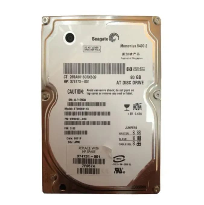 HPE 374731-001 80GB IDE Ultra ATA/100 (ATA-6)