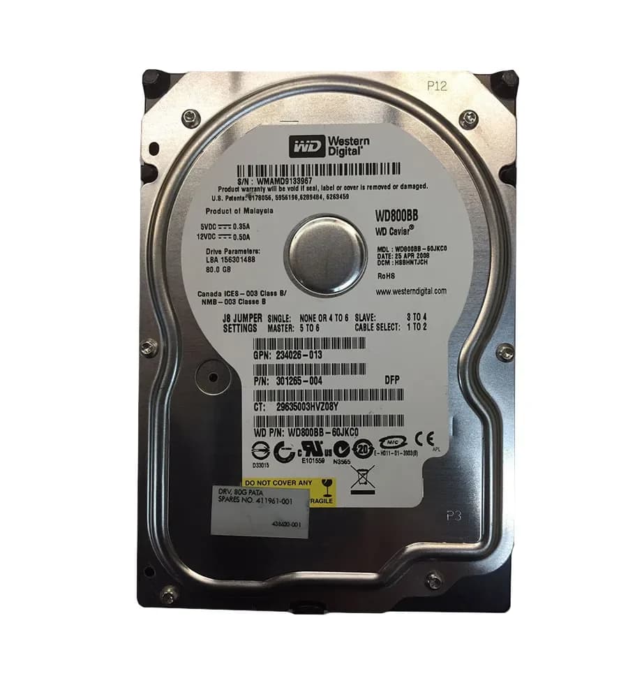 HPE 411961-001 80GB IDE Ultra ATA/100 (ATA-6)