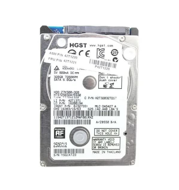 Lenovo 42T1220 320GB 6Gb/s SATA