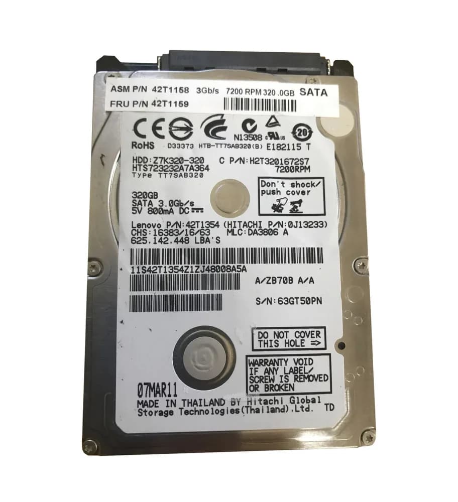 Lenovo 42T1354 320GB 3Gb/s SATA