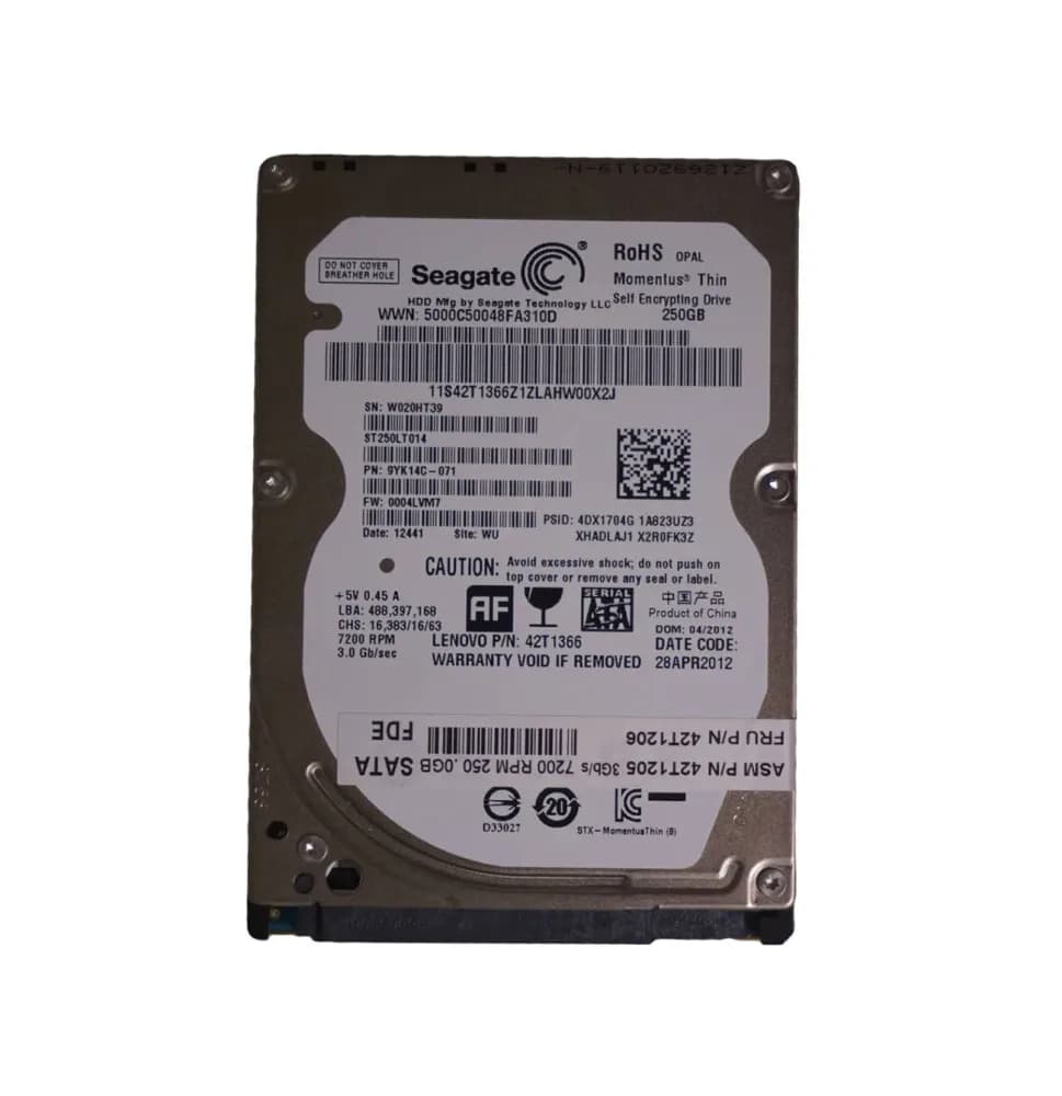 Lenovo 42T1366 250GB 3Gb/s SATA