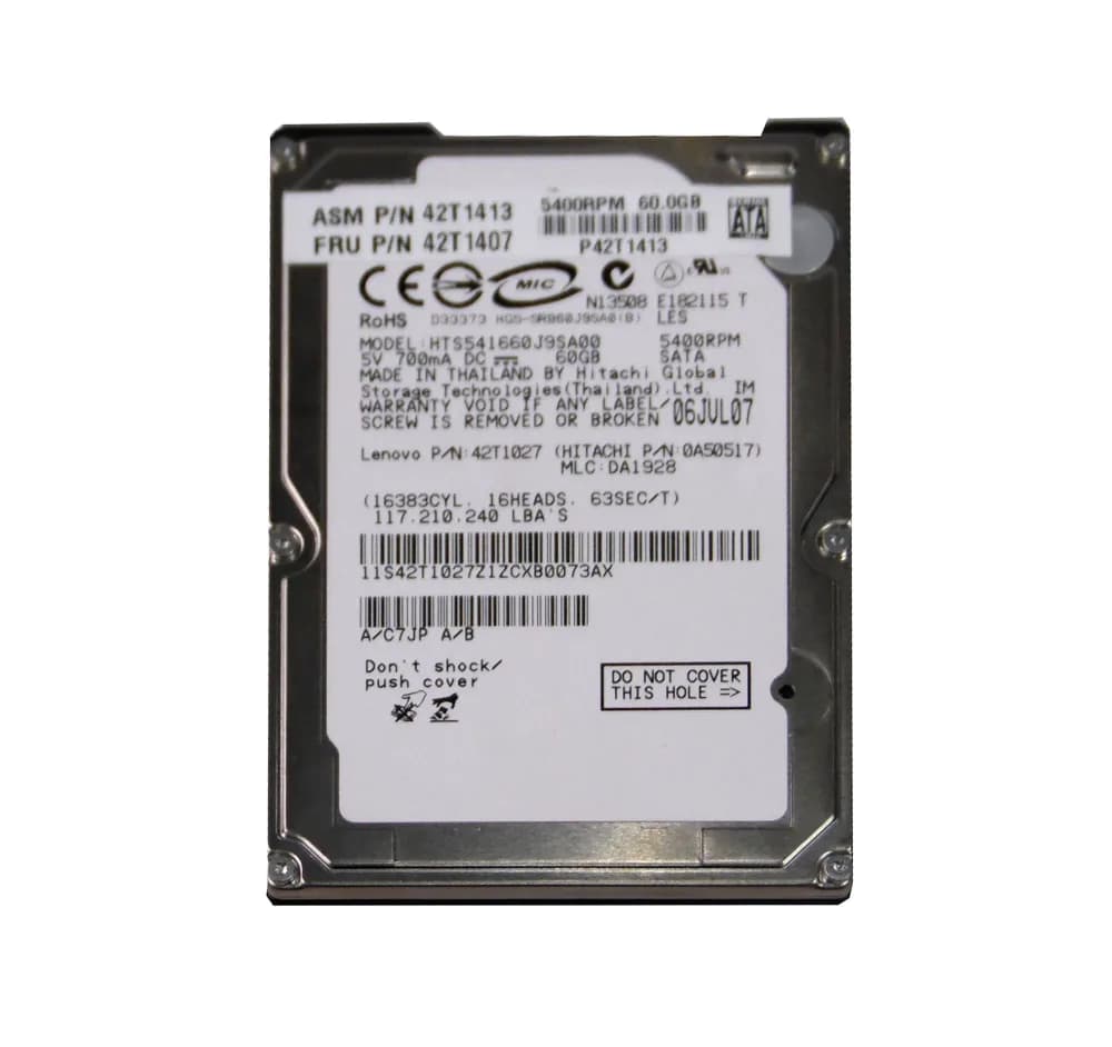 IBM 42T1407 60GB 1.5Gb/s SATA