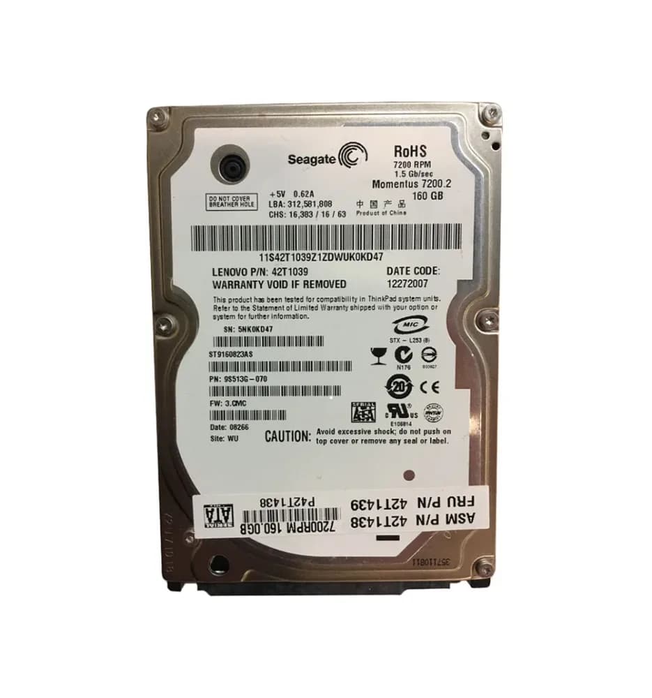 Lenovo 42T1439 160GB 3Gb/s SATA