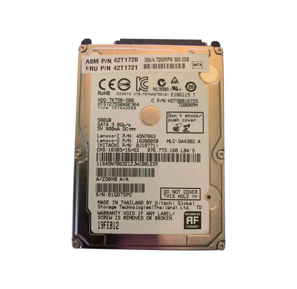 Lenovo 42T1720 500GB 3Gb/s SATA