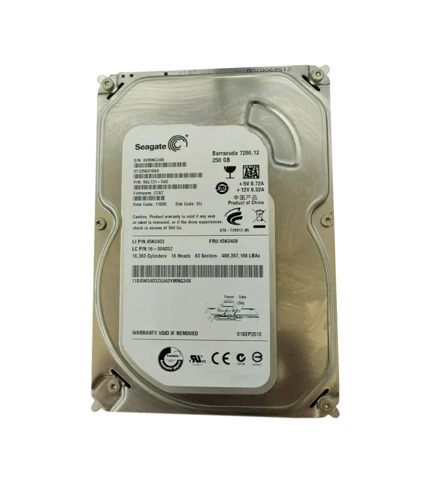 Lenovo 45K0408 250GB 3Gb/s SATA