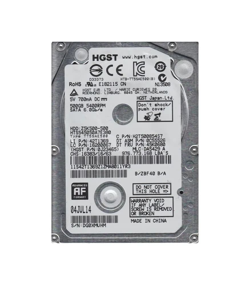 Lenovo 45K0680 500GB 6Gb/s SATA