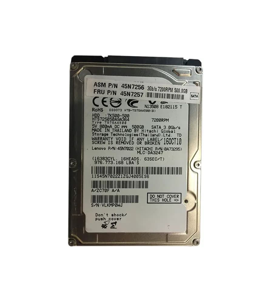 Lenovo 45N7022 500GB 3Gb/s SATA