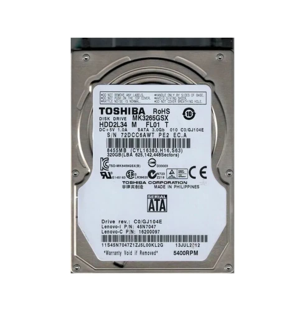 Lenovo 45N7047 320GB 3Gb/s SATA