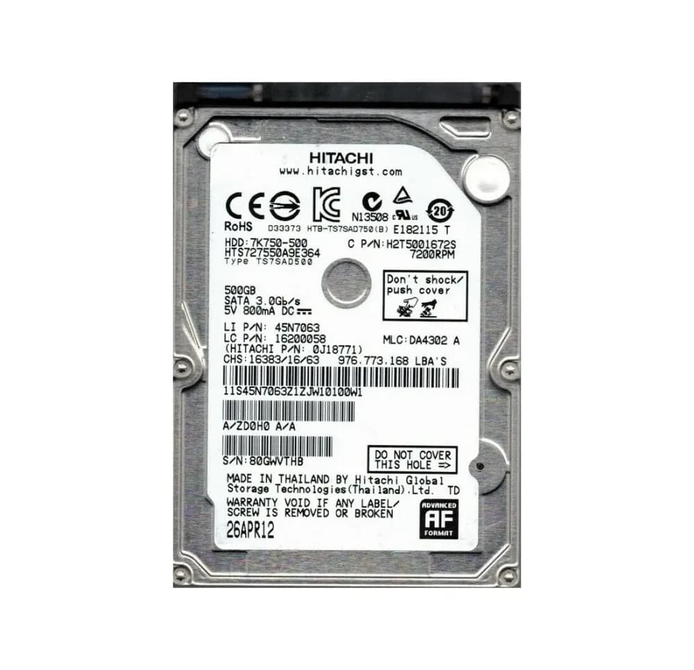 Lenovo 45N7063 500GB 3Gb/s SATA