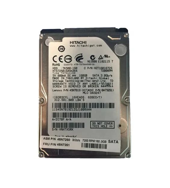 IBM 45N7250 160GB 3Gb/s SATA