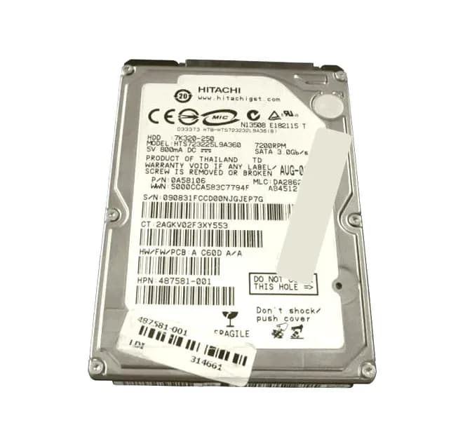 HPE 487581-001 250GB 3Gb/s SATA