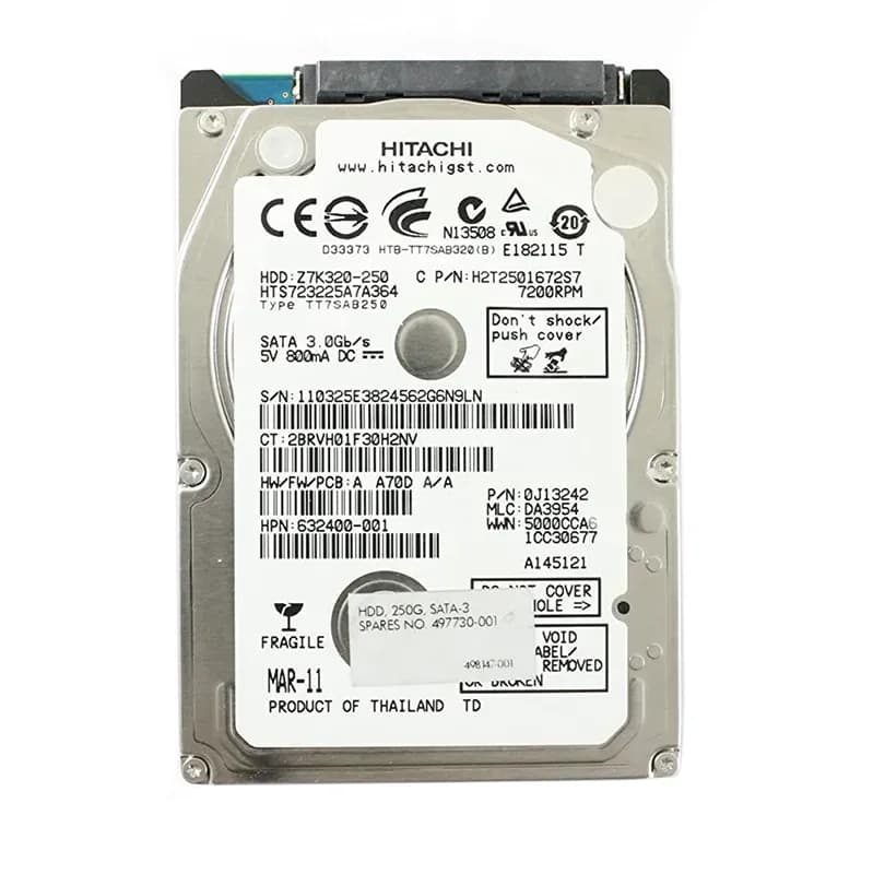 HPE 497730-001 250GB 3Gb/s SATA