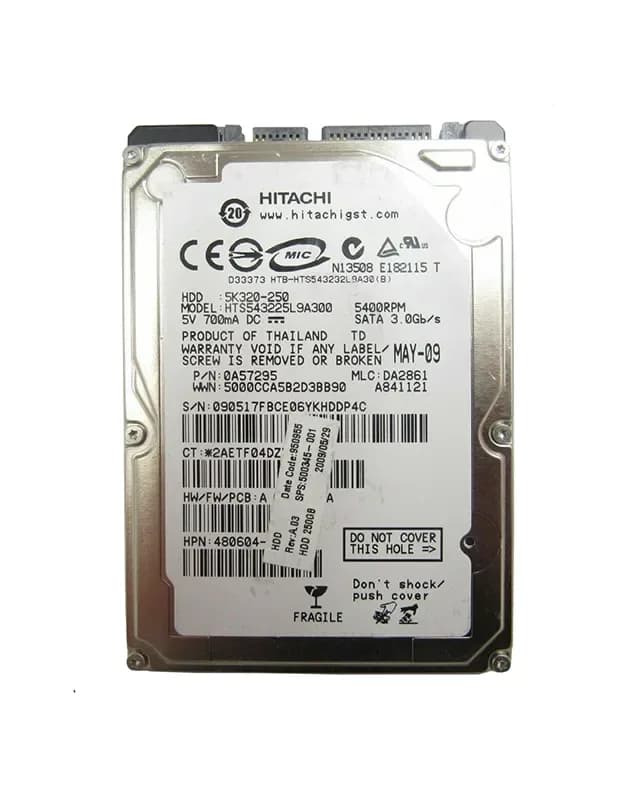 HPE 500345-001 250GB 3Gb/s SATA