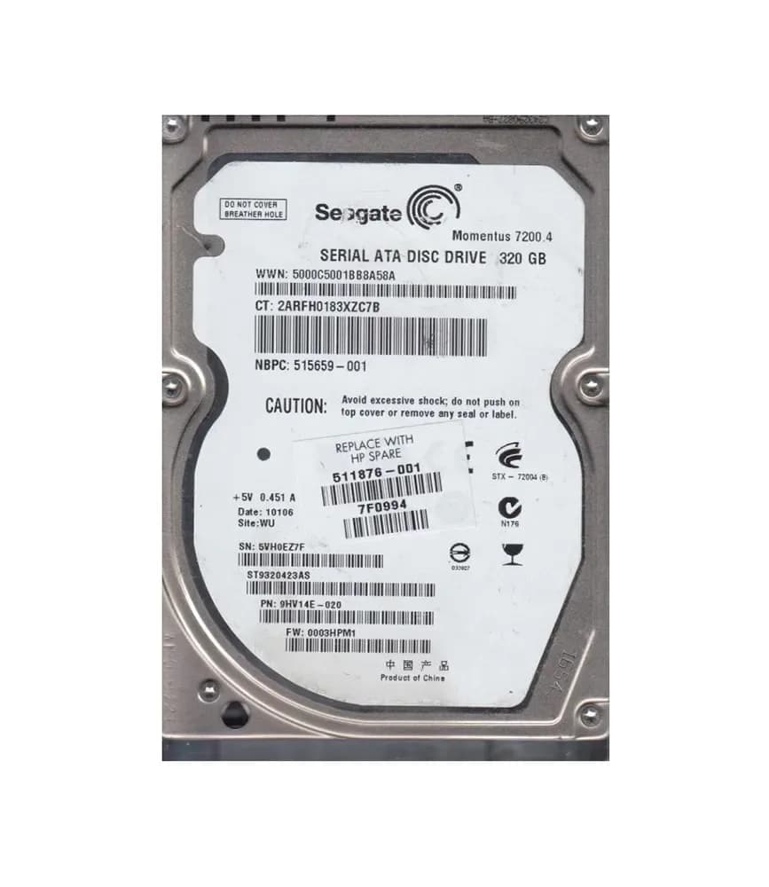 HPE 511876-001 320GB 3Gb/s SATA