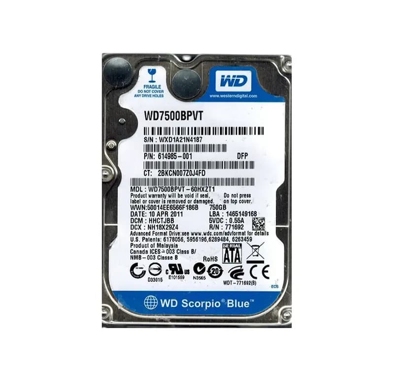 HPE 614985-001 750GB 3Gb/s SATA
