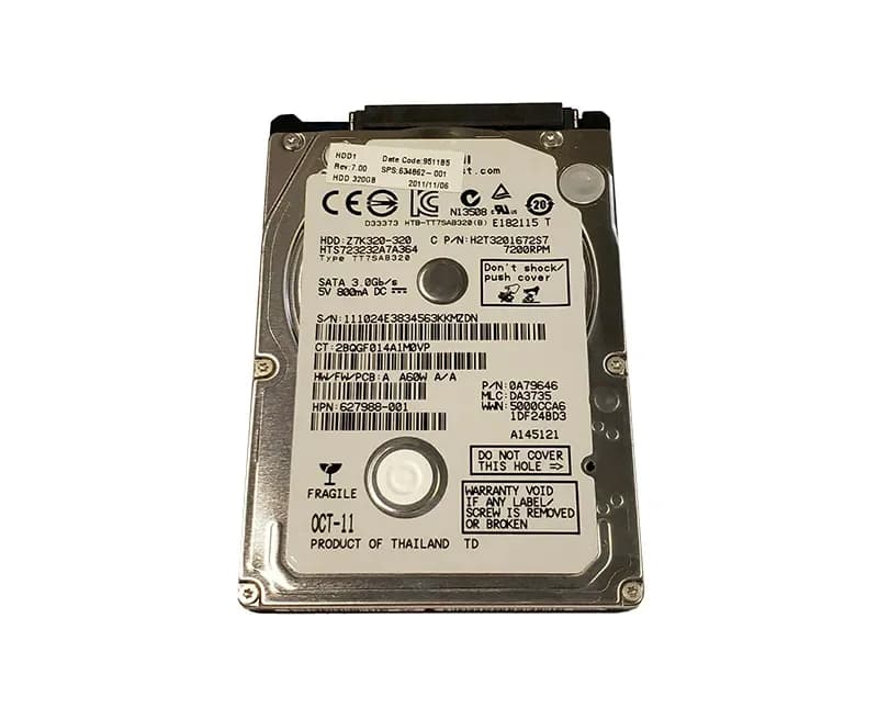 HPE 627988-001 320GB 3Gb/s SATA
