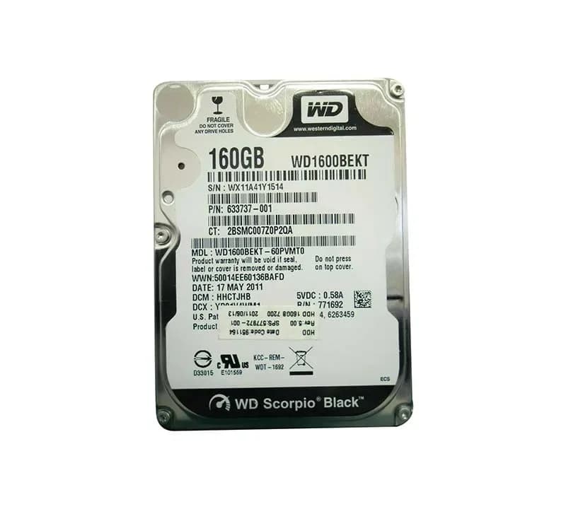 HPE 633737-001 160GB 3Gb/s SATA