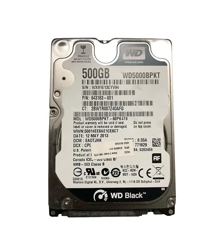 HPE 643163-001 500GB 3Gb/s SATA