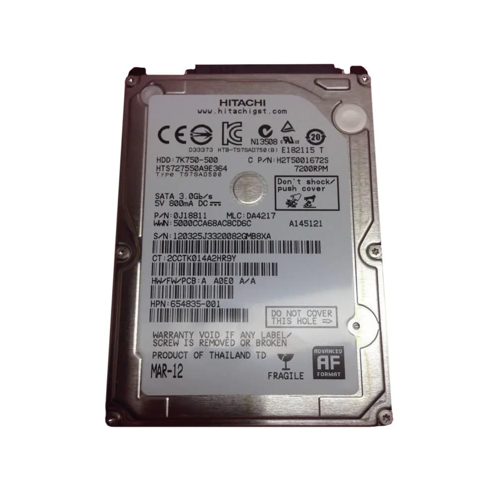 HPE 654835-001 500GB 3Gb/s SATA