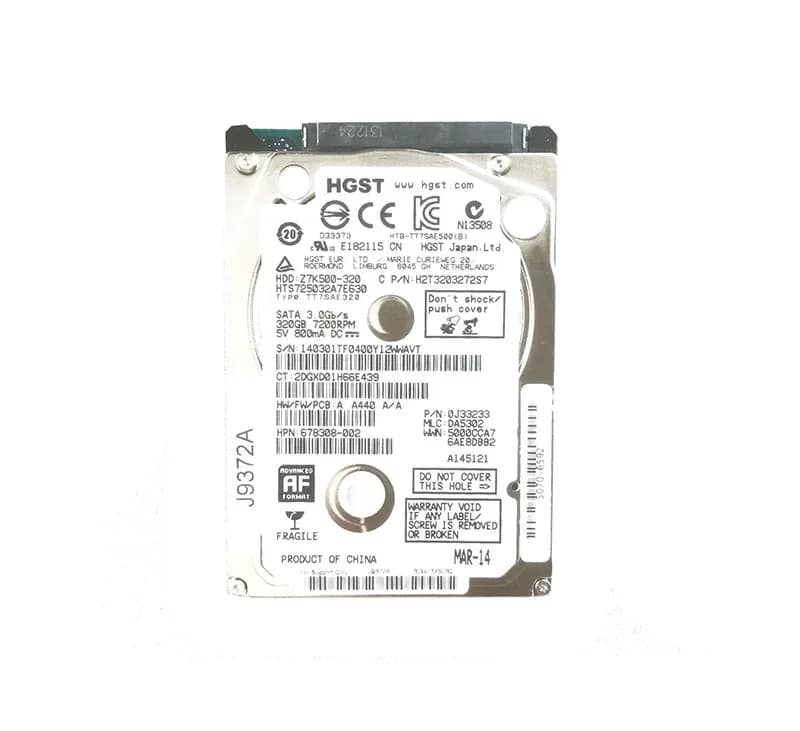 HPE 678308-002 320GB 6Gb/s SATA