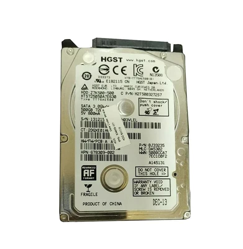 HPE 678309-002 500GB 6Gb/s SATA